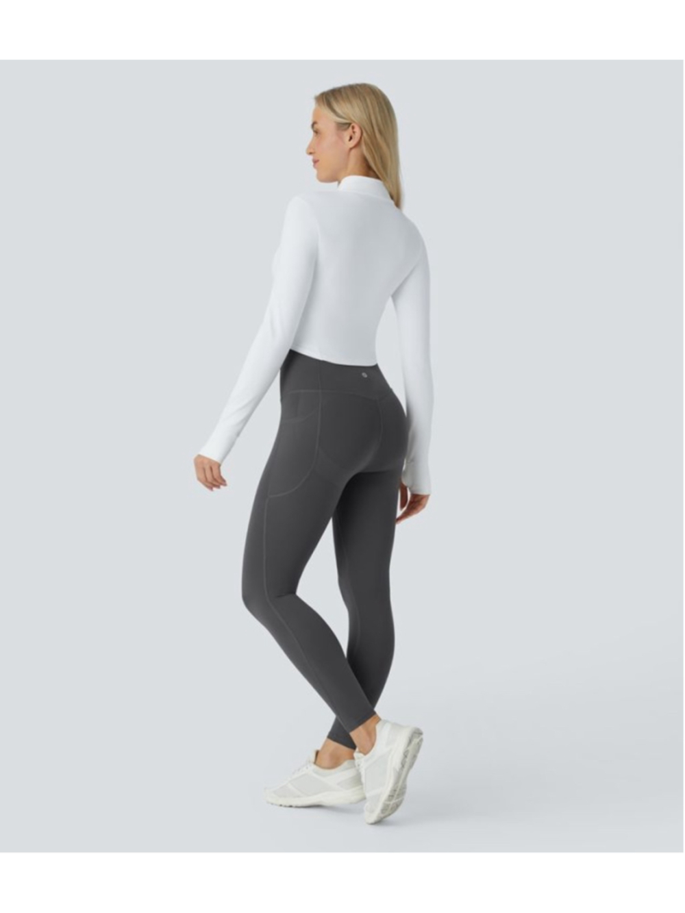 Halara UltraSculpt™ High Waisted Butt Lifting 7/8 Leggings Gray Size L NWT - Picture 4 of 13